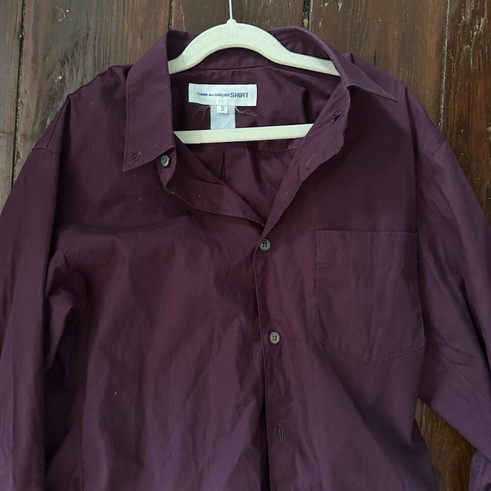 Comme Des Garcons Mens Solid Button Down Dress Sh… - image 7
